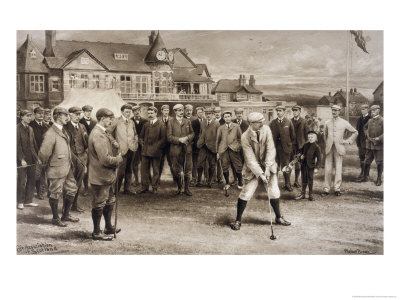 The First International Golf Match, England V Scotland At Hoylake by Michael Brown Pricing Limited Edition Print image