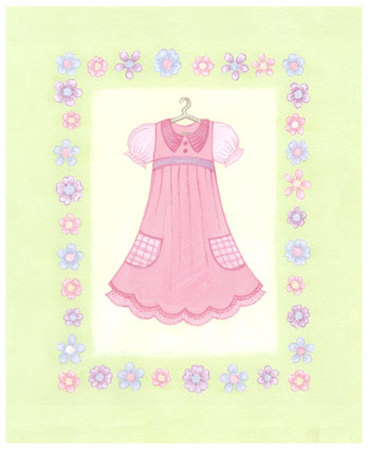 Pink Country Dress by Emily Duffy Pricing Limited Edition Print image