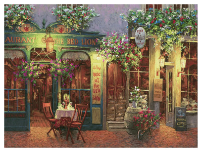 The Red Lion Restaurant by Victor Shvaiko Pricing Limited Edition Print image