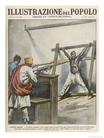 In Ethiopia A Convicted Murderer Is Shot By Relatives Of His Victim by Aldo Molinari Pricing Limited Edition Print image