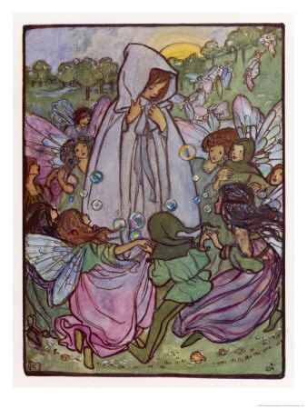 And If I Go Tonight Perchance They'll Let Me See Their Fairy Dance by Florence Harrison Pricing Limited Edition Print image