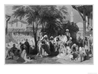 The Aurut Bazaar Or Slave Market At Istanbul by Lightfoot Pricing Limited Edition Print image