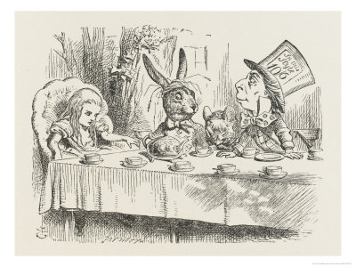 The Hatter's Tea Party by John Tenniel Pricing Limited Edition Print image