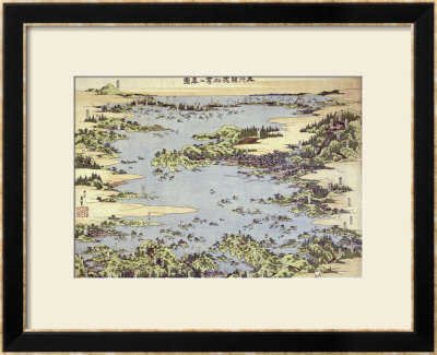 Map Of Shogama And Matsushima In Oshu by Katsushika Hokusai Pricing Limited Edition Print image