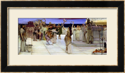 A Dedication To Bacchus, 1889 by Sir Lawrence Alma-Tadema Pricing Limited Edition Print image