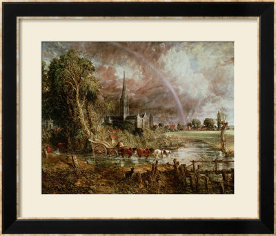 Salisbury Cathedral From The Meadows, 1831 by John Constable Pricing Limited Edition Print image