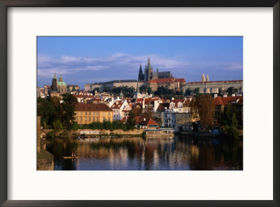 Prague Castle And Mala Strana (Small Quarter) Seen From Across Vltava River, Prague, Czech Republic by Jonathan Smith Pricing Limited Edition Print image