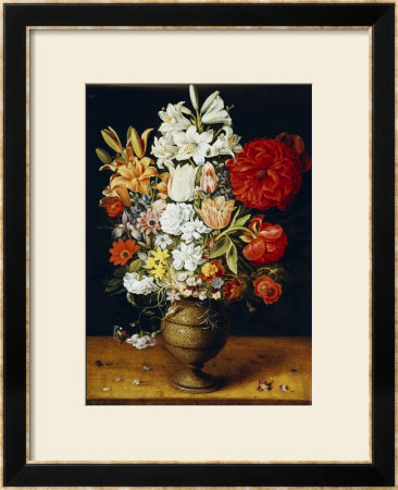 Lilies, Peonies, Tulips, Roses, Anemones And Other Flowers by Osias Beert Pricing Limited Edition Print image