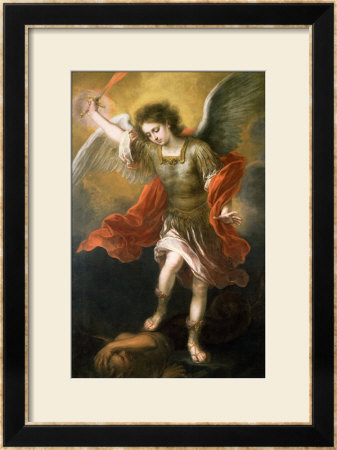 Saint Michael Banishes The Devil To The Abyss, 1665/68 by Bartolome Esteban Murillo Pricing Limited Edition Print image