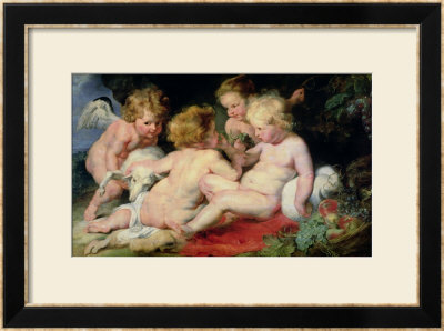 Infant Christ With John The Baptist And Two Angels, 1615/20 by Peter Paul Rubens Pricing Limited Edition Print image