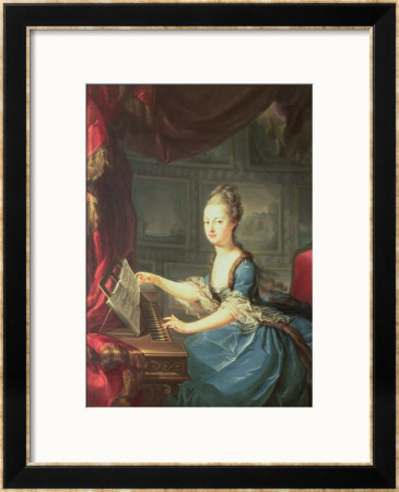 Archduchess Marie Antoinette Habsburg-Lothringen (1755-93) At The Spinnet by Franz Xaver Wagenschon Pricing Limited Edition Print image