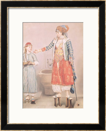 Turkish Woman With Her Slave by Jean-Etienne Liotard Pricing Limited Edition Print image