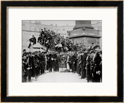 Federes Before The Vendome Column During The Commune, 1871 by Bruno Braquehais Pricing Limited Edition Print image