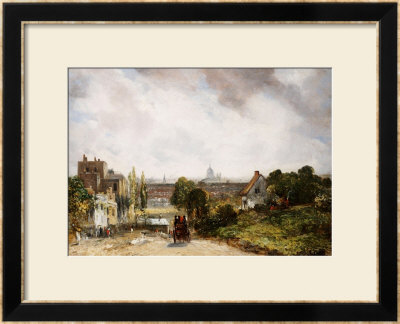 View Of The City Of London From Sir Richard Steele's Cottage, Hampstead by John Constable Pricing Limited Edition Print image