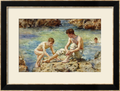 The Bathers by Henry Scott Tuke Pricing Limited Edition Print image