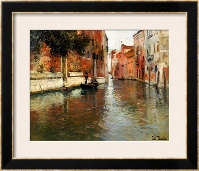 A Venetian Backwater by Fritz Thaulow Pricing Limited Edition Print image