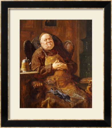 A Quiet Smoke, 1895 by Eduard Von Grutzner Pricing Limited Edition Print image