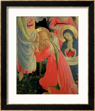 Santa Trinita Altarpiece, Detail Of Mary Magdalene, Circa 1434 by Fra Angelico Pricing Limited Edition Print image