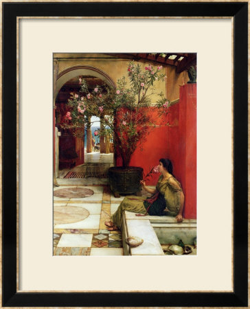 An Oleander, 1882 by Sir Lawrence Alma-Tadema Pricing Limited Edition Print image