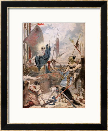St. Genevieve, From A Series On The Heroines Of France In Le Petit Journal, 1896 by Lionel Noel Royer Pricing Limited Edition Print image