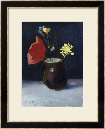 A Pitcher Of Flowers by Odilon Redon Pricing Limited Edition Print image
