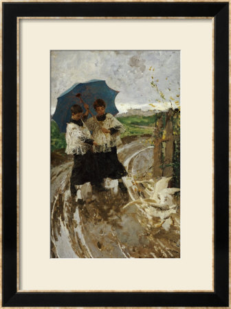 Il Ritorno Dalla Sagra, 1881 by Mose Bianchi Pricing Limited Edition Print image