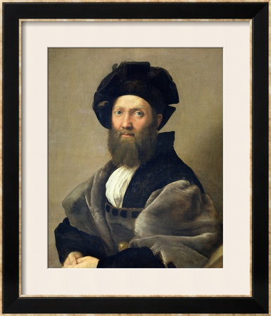 Portrait Of Baldassare Castiglione Before 1516 by Raphael Pricing Limited Edition Print image