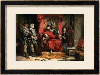 Macbeth Instructing The Murderers Employed To Kill Banquo by George Cattermole Pricing Limited Edition Print image