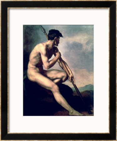 Nude Warrior With A Spear by Théodore Géricault Pricing Limited Edition Print image
