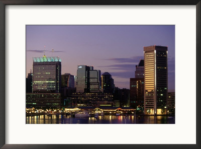 Inner Harbor At Dusk, Baltimore, Maryland by Jim Schwabel Pricing Limited Edition Print image
