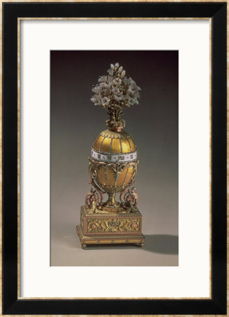 Easter Egg In The Form Of A Vase Containing Flowers, 1899 (Metal & Enamel) by Carl Faberge Pricing Limited Edition Print image