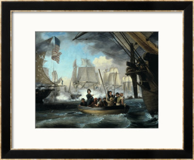 Commodore Perry Leaving The Lawrence For The Niagara by Thomas Birch Pricing Limited Edition Print image