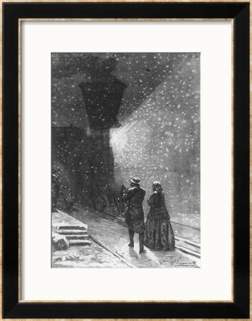 An Enormous Shadow, Preceded By A Bright Light, Illustration From Around The World In Eighty Days by L Bennet Pricing Limited Edition Print image