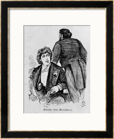 Oscar Wilde Among The Audience by Alfred Gish Bryan Pricing Limited Edition Print image
