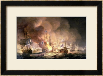 Battle Of The Nile, 1St August 1798 At 10Pm, 1834 by Thomas Luny Pricing Limited Edition Print image