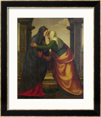 The Visitation Of St. Elizabeth To The Virgin Mary by Mariotto Albertinelli Pricing Limited Edition Print image