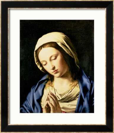 Madonna At Prayer by Giovanni Battista Salvi Da Sassoferrato Pricing Limited Edition Print image