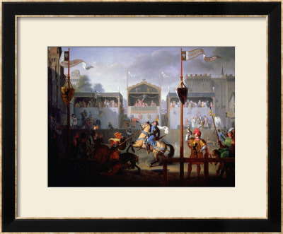 Scene Of A Tournament In The Fourteenth Century, 1812 by Pierre Henri Revoil Pricing Limited Edition Print image