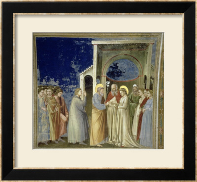 The Marriage Of The Virgin, Circa 1305 by Giotto Di Bondone Pricing Limited Edition Print image