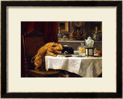 While Masters Away by Henriette Ronner-Knip Pricing Limited Edition Print image
