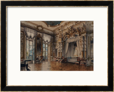 A Bedroom In The Tzar's Palace At Tsarskoe-Selo, St. Petersburg, 1870 by Luigi Premazzi Pricing Limited Edition Print image