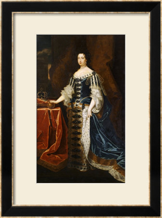 Portrait Of Queen Mary In State Robes by Godfrey Kneller Pricing Limited Edition Print image