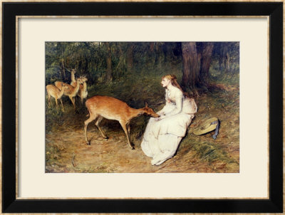 The Forest Pet, 1871 by Sir William Quiller Orchardson Pricing Limited Edition Print image