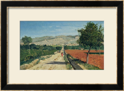 Landscape In Provence. View From Saint-Saturnin-D'apt, 1867 by Paul Camille Guigou Pricing Limited Edition Print image