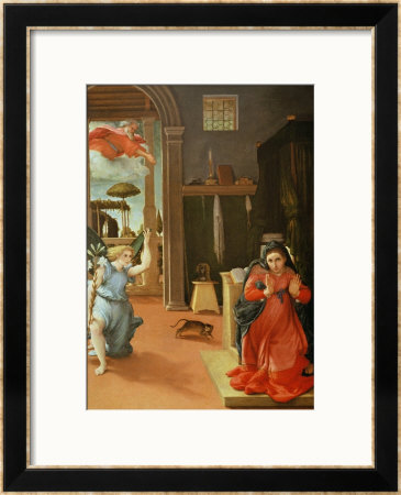 The Annunciation, Circa 1534-35 by Lorenzo Lotto Pricing Limited Edition Print image