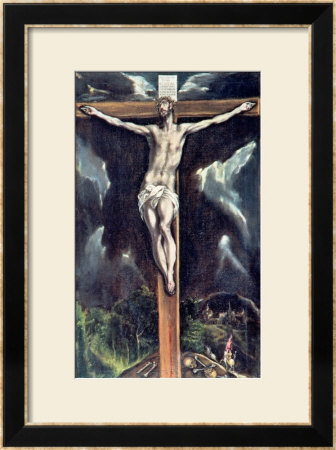 Crucifixion (Corpus Hypercubus), 1954 by El Greco Pricing Limited Edition Print image
