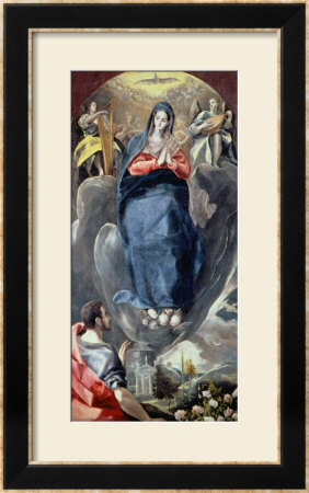The Immaculate Conception Contemplated By St. John The Evangelist by El Greco Pricing Limited Edition Print image