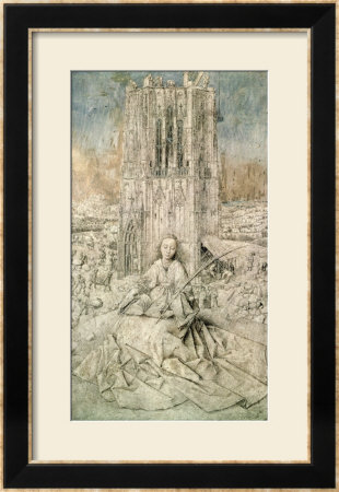 St. Barbara, 1437 (Grisaille) by Jan Van Eyck Pricing Limited Edition Print image