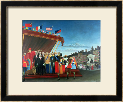 Representatives Of The Forces Greeting The Republic As A Sign Of Peace, 1907 by Henri Rousseau Pricing Limited Edition Print image