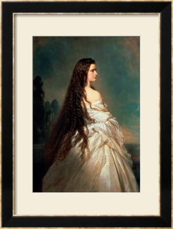 Elizabeth Of Bavaria (1837-98), Wife Of Emperor Franz Joseph I Of Austria (1830-1916) by Franz Xavier Winterhalter Pricing Limited Edition Print image